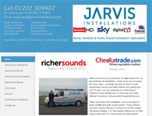 Tablet Screenshot of jarvisinstallations.com